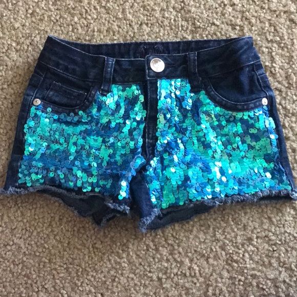 mermaid jean shorts